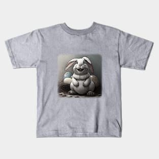 Easter Bunny Cartoon Kids T-Shirt